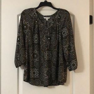 Croft & Barrow Mosaic Blouse - Never worn